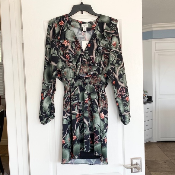 Johanna Ortiz x H&M green floral dress - Picture 3 of 8